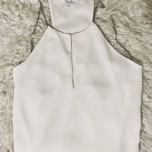 ⛔️❌ S O L D ❌⛔️ Parker Frazier Chain Tank White M - Picture 9 of 14